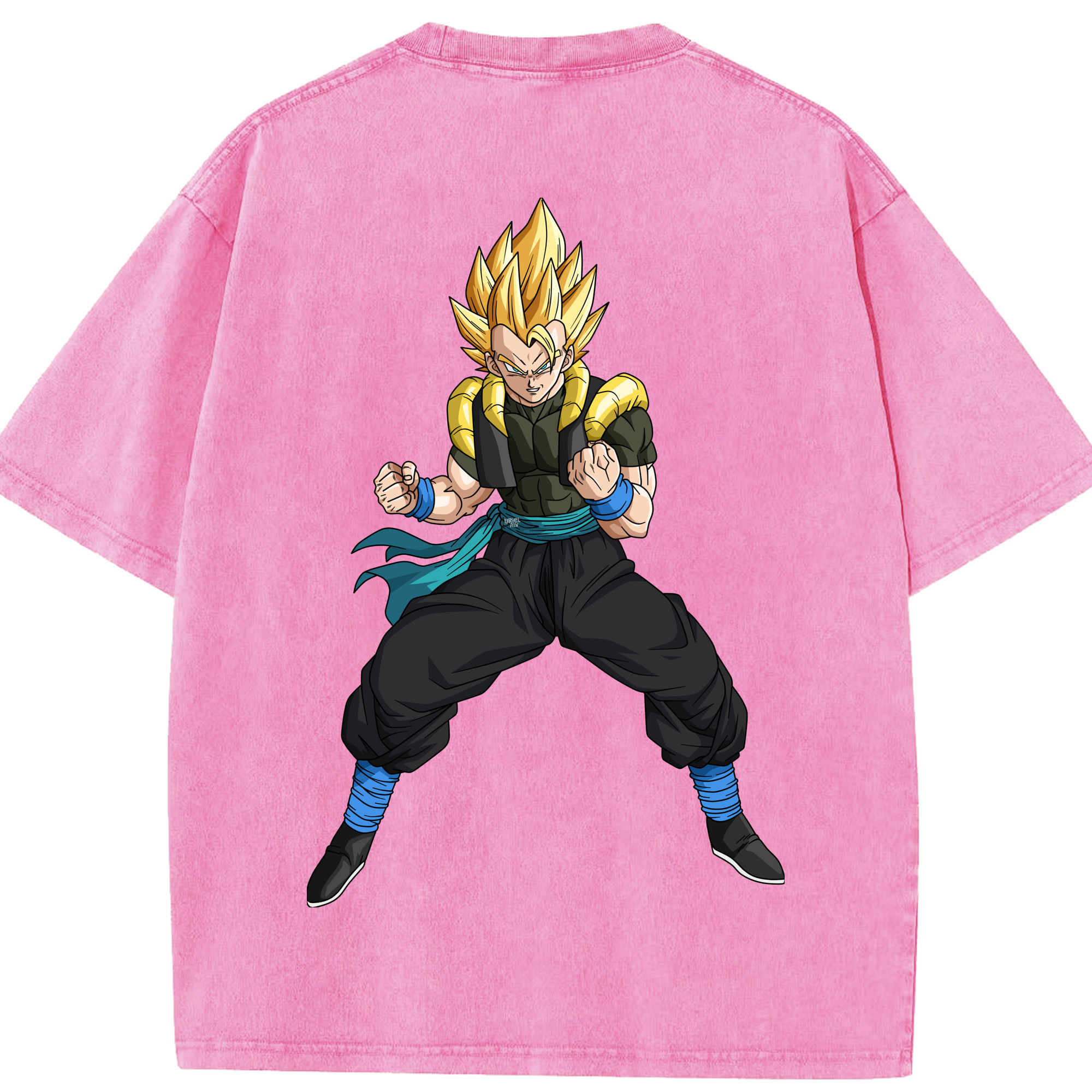 （画像用） ドラゴンボール ベジータ四世（Bejīta Yonsei）DRAGON BALL Vegeta IV 綿100% ヴィンテージ風 半袖Tシャツ（背面プリント）